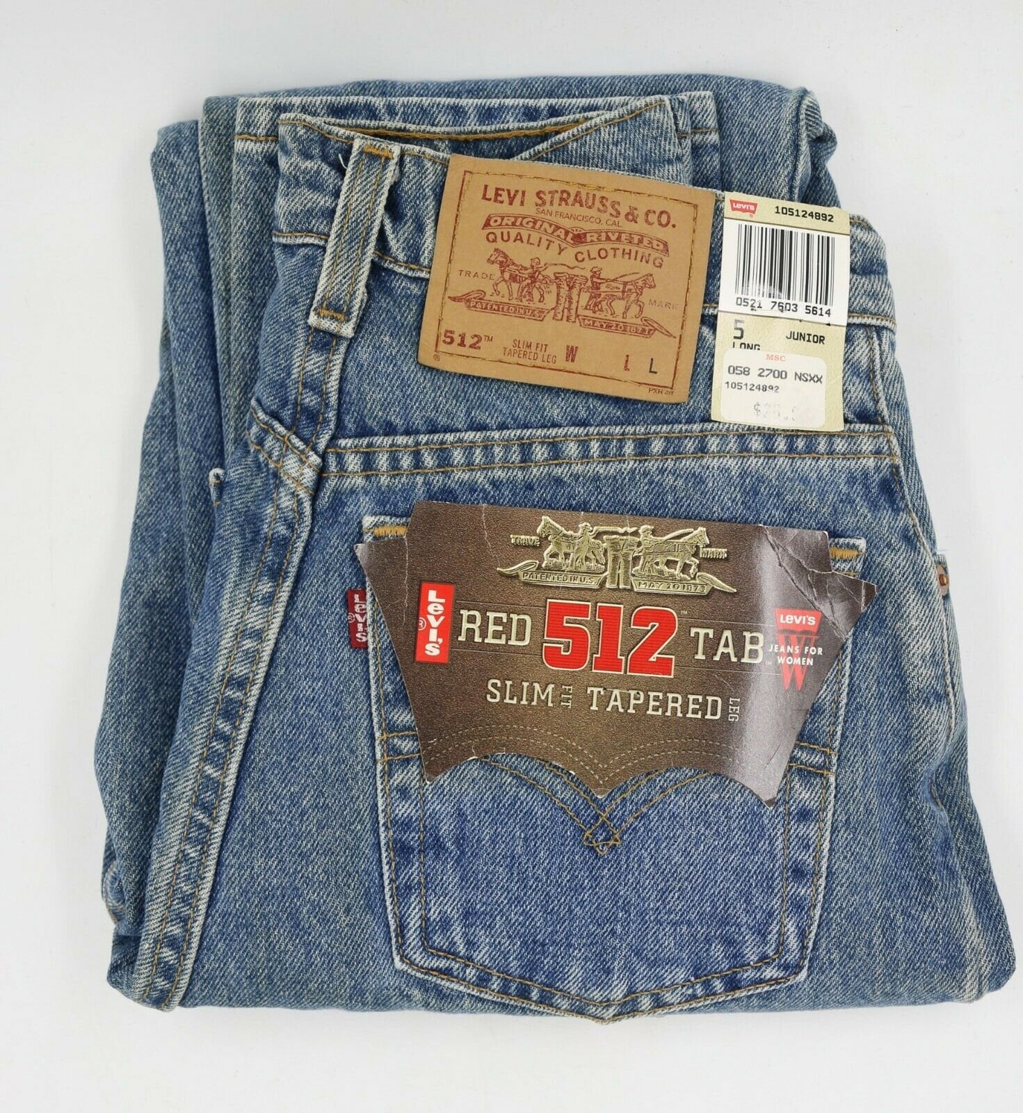 Vintage 1990s Levi s 512 Red Tab Slim Fit Tapered Leg Jeans Juniors 5 Long USA Made Etsy