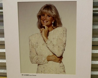 Linda Evans Dynasty Vintage 1990 Tv Guide Cover Portrait 16X20"