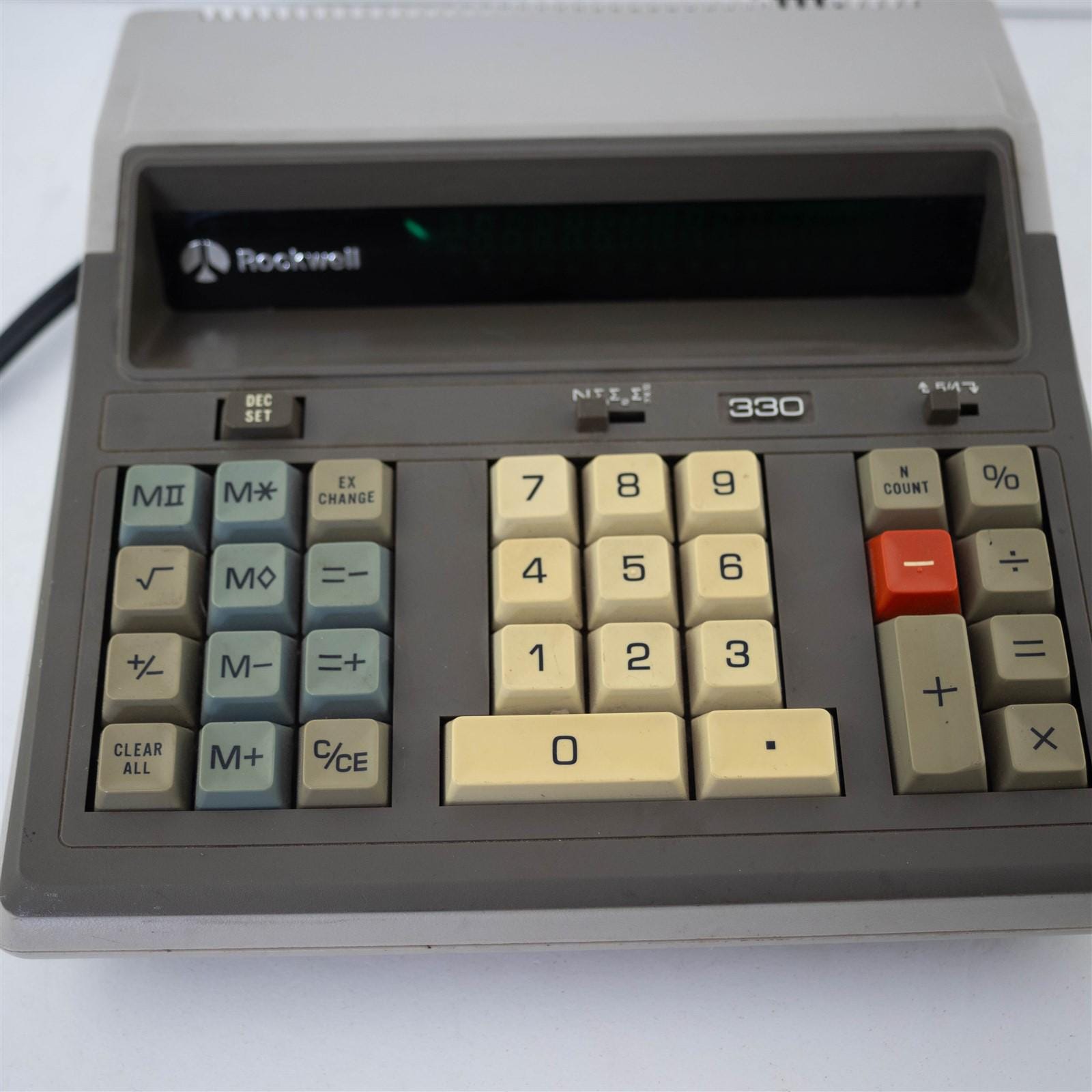 Rockwell 330 Vintage 1970s Desktop Calculator VFD Japan - Etsy