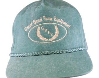 Great Bend Farm Equipment (Kansas) Green Vintage Snapback Hat