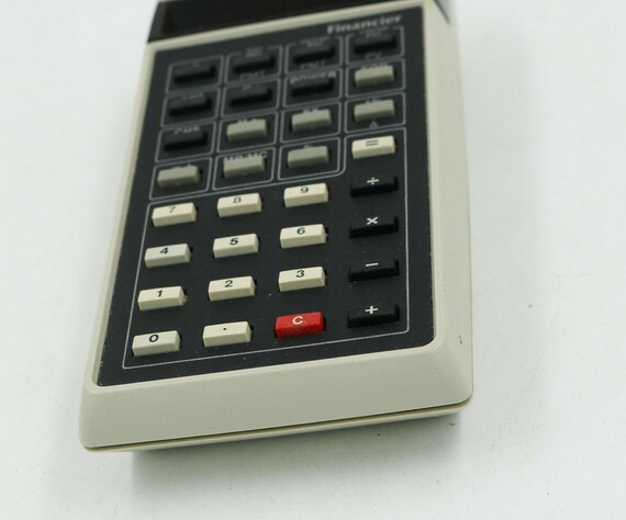 Vintage 1970S Novus 6020 Financier Calculator Red Led Display 