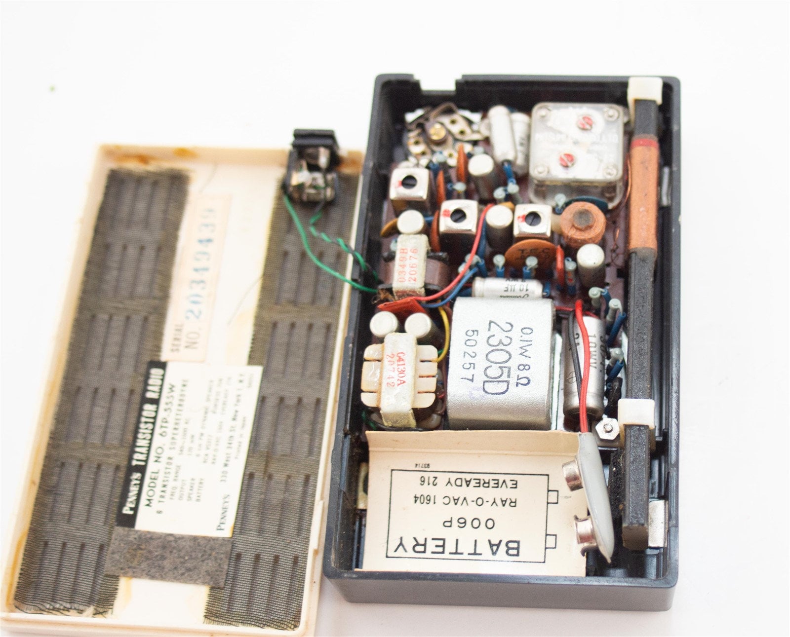 JC Penney's Penncrest 6TP-555 Six Transistor Pocket Radio JC Penney's Penncrest 6TP-555 Six Transistor Pocket Radio