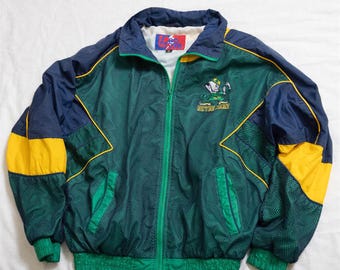 Notre Dame Fighting Irish Wildly Vintage 1980s Pro Player Fishnet Jacket Small