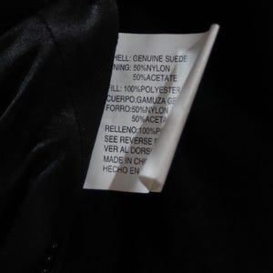 Reebok Kansas City Chiefs Black Suede Leather Bomber Jacket XL image 4