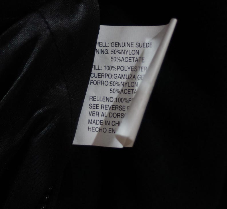 Reebok Kansas City Chiefs Black Suede Leather Bomber Jacket XL image 4