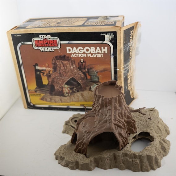 Star Wars Dagobah Action Playset Vintage 1981 Kenner Incomplete W