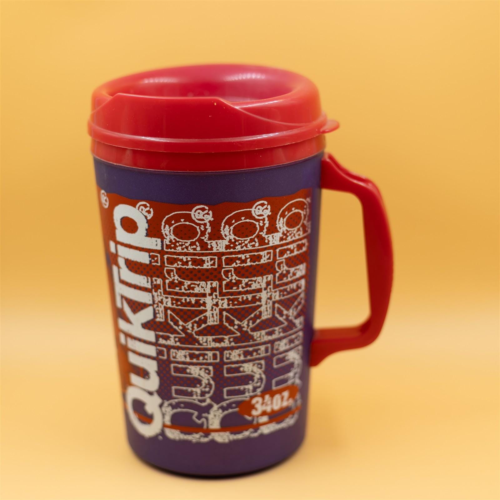 Quiktrip Vintage Plastic Refill Mug 34oz Red Purple QT - Etsy