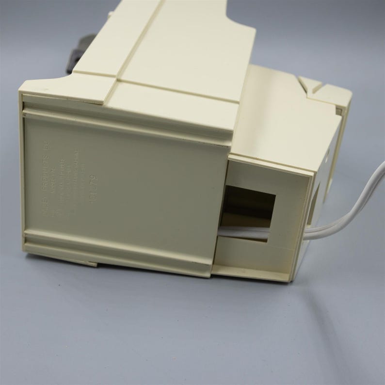 Dazey Electric Can Opener / Knife Sharpener Vintage 1976 Wood Grain / Beige immagine 7