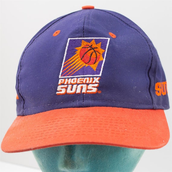 Vintage 1990s PHOENIX SUNS Big Logo Snapback Cap - AJD Signature - Script  Hat