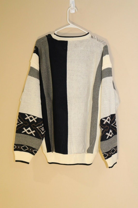 Vintage 1980S Le Tigre Cosby Sweater Black White … - image 4