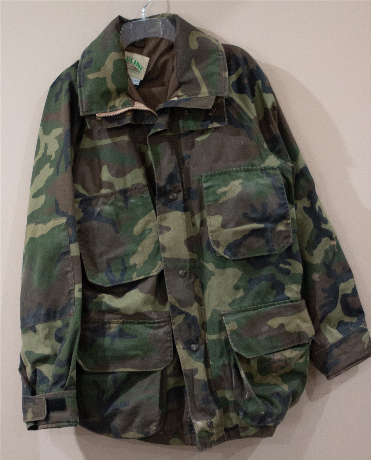 Vintage Fieldline Gore-tex Camo Hunting Jacket Hooded Coat Mens L