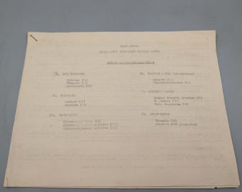 wwii Signal Corps Basic School Chemical Attack Defense Training Papers, 1940s Army Gas Warfare