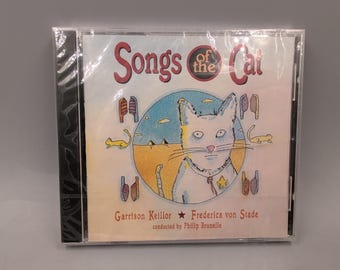 Garrison Keillor Songs of the Cat CD, Frederica von Stade, 1991 HighBridge, Cat Lover Gift, Humorous Cat Songs