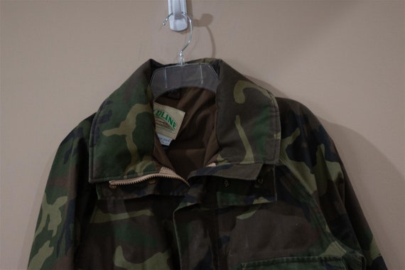 Vintage Fieldline Gore-tex Camo Hunting Jacket Hooded Coat Mens L