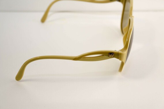 Vintage Viennaline Oversized Aviator Yellow Sungl… - image 6