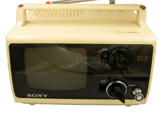 Vintage Sony Space Age Portable Black & White 5