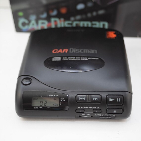 Sony Car Discman Walkman D-180K Portable CD Player Vintage Sony Car Discman Walkman D-180K Portable CD Player Vintage