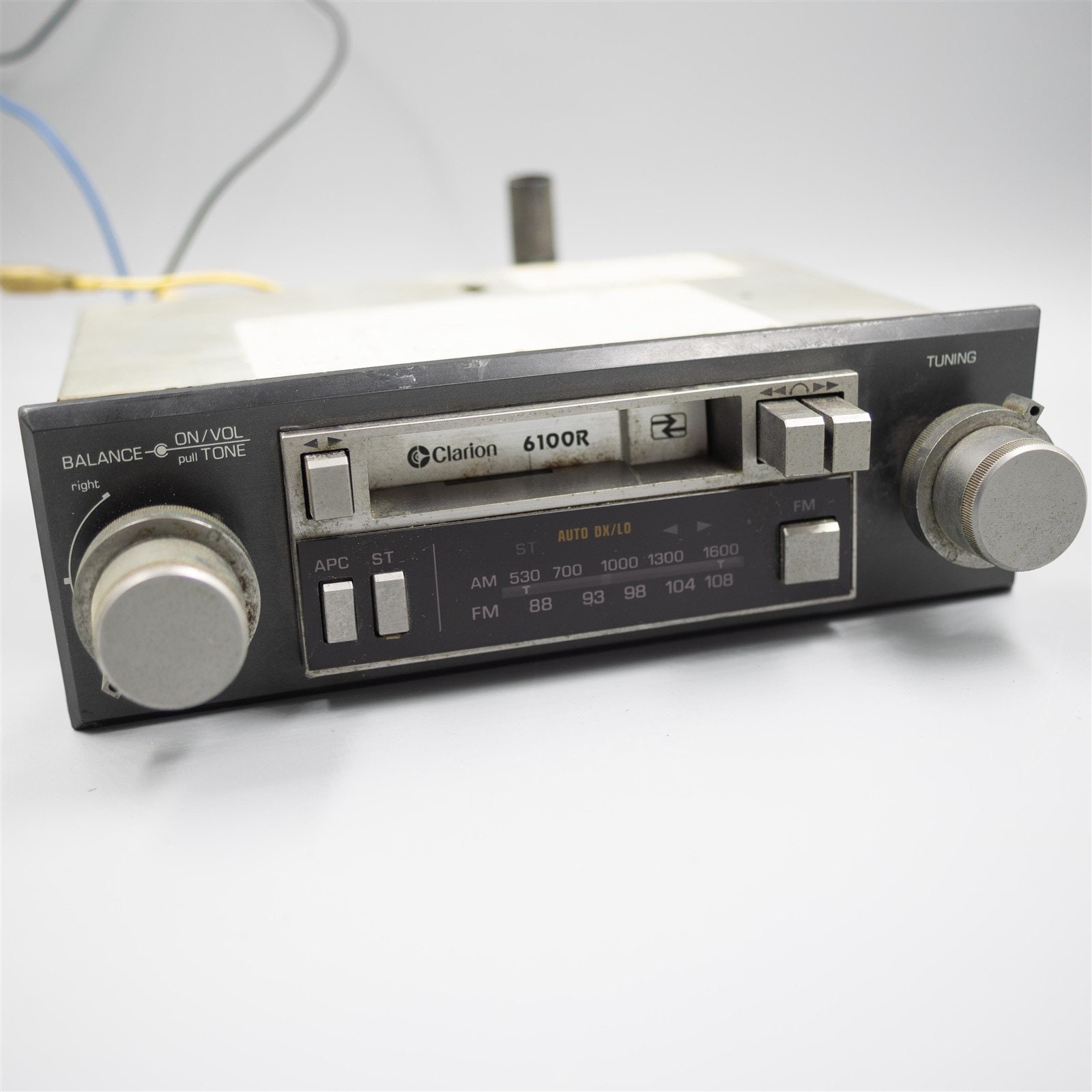 Vintage car cassette radio 