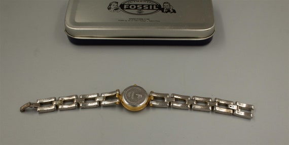 Fossil F2 Women's Watch Gold Silver 2 Tone Link B… - image 5
