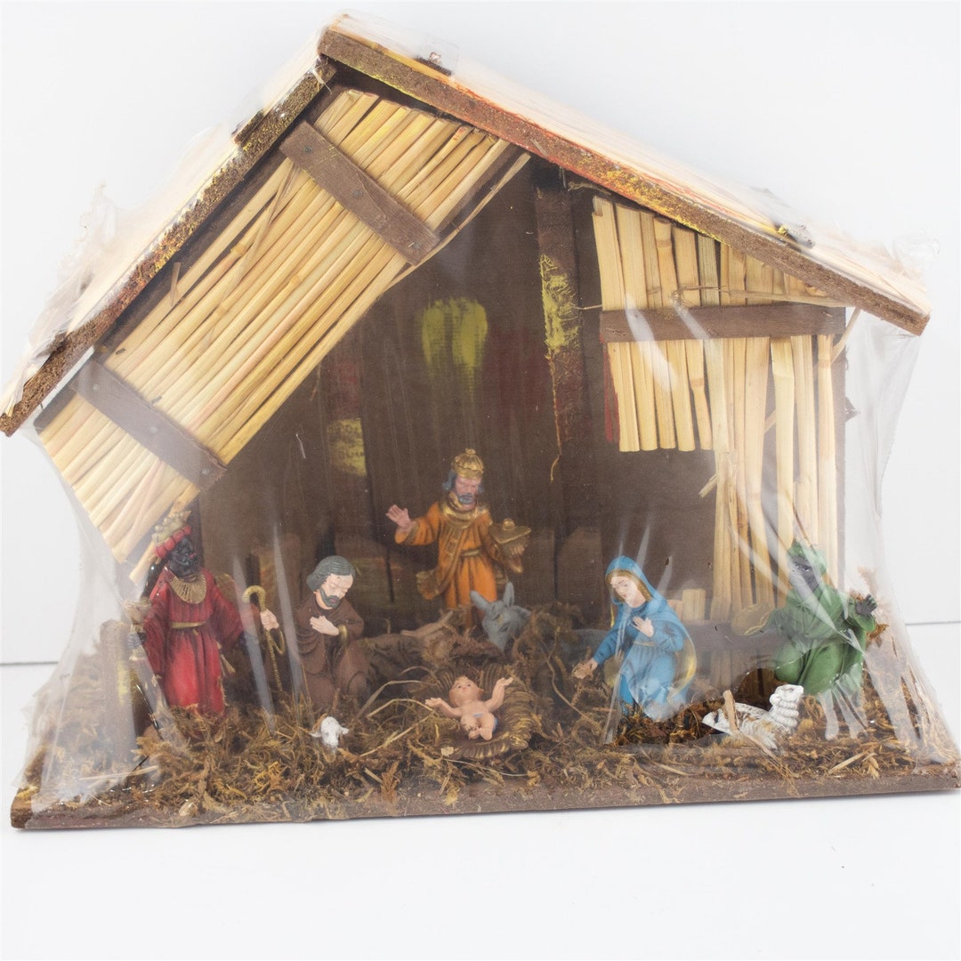 Vintage Italian Nativity Scene American Decorations Etsy