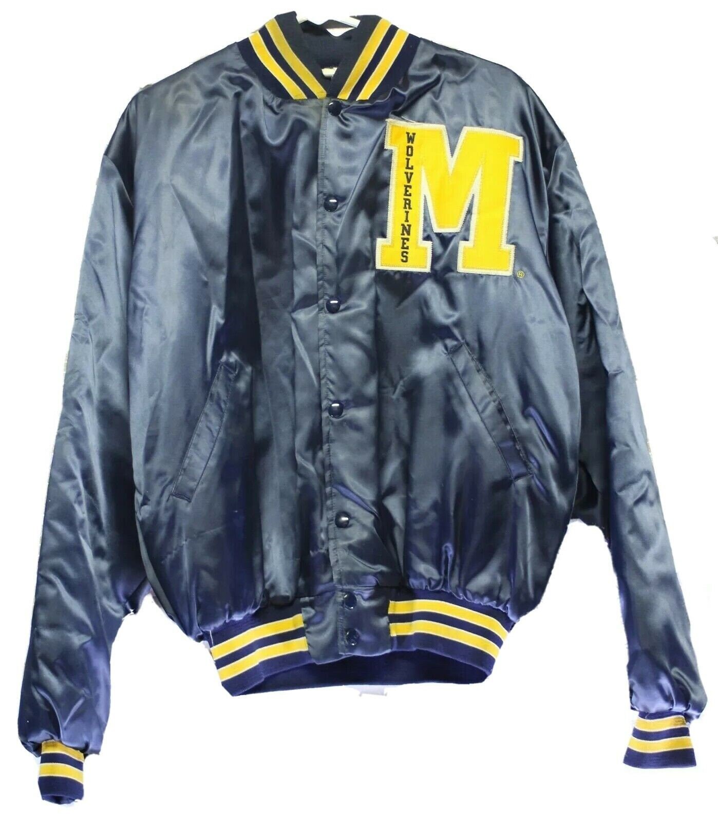 michigan wolverines leather jacket