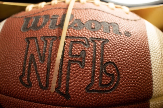 Vintage 1992 Wilson NFL Football Leather Wal-mart 30th Anniversary