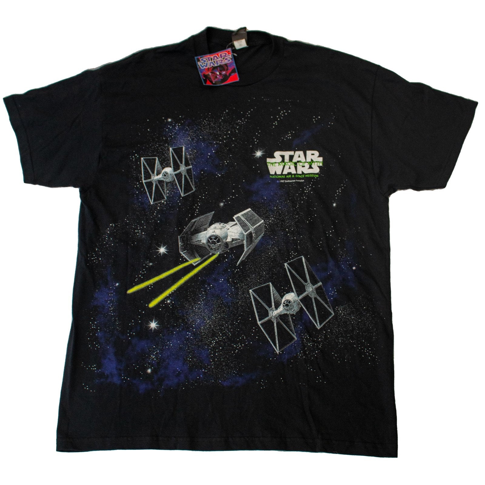 【スペシャル】90s STAR WARS Tshirt Vintage 90s Star Wars Episode 1 All Over Print T Shirt Movie
