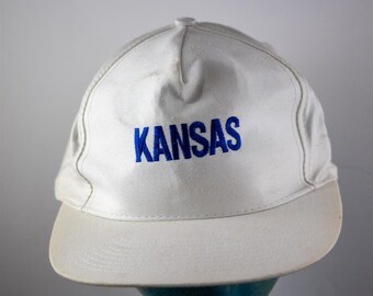 Kansas Jayhawks Big 8 Conference Vintage Phillips 66 White Hat