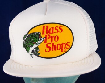 White Bass Pro Shop Hat - Etsy
