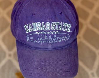 Vintage 1998 Kansas State ksu Football Big 12 Championship Hat Strapback