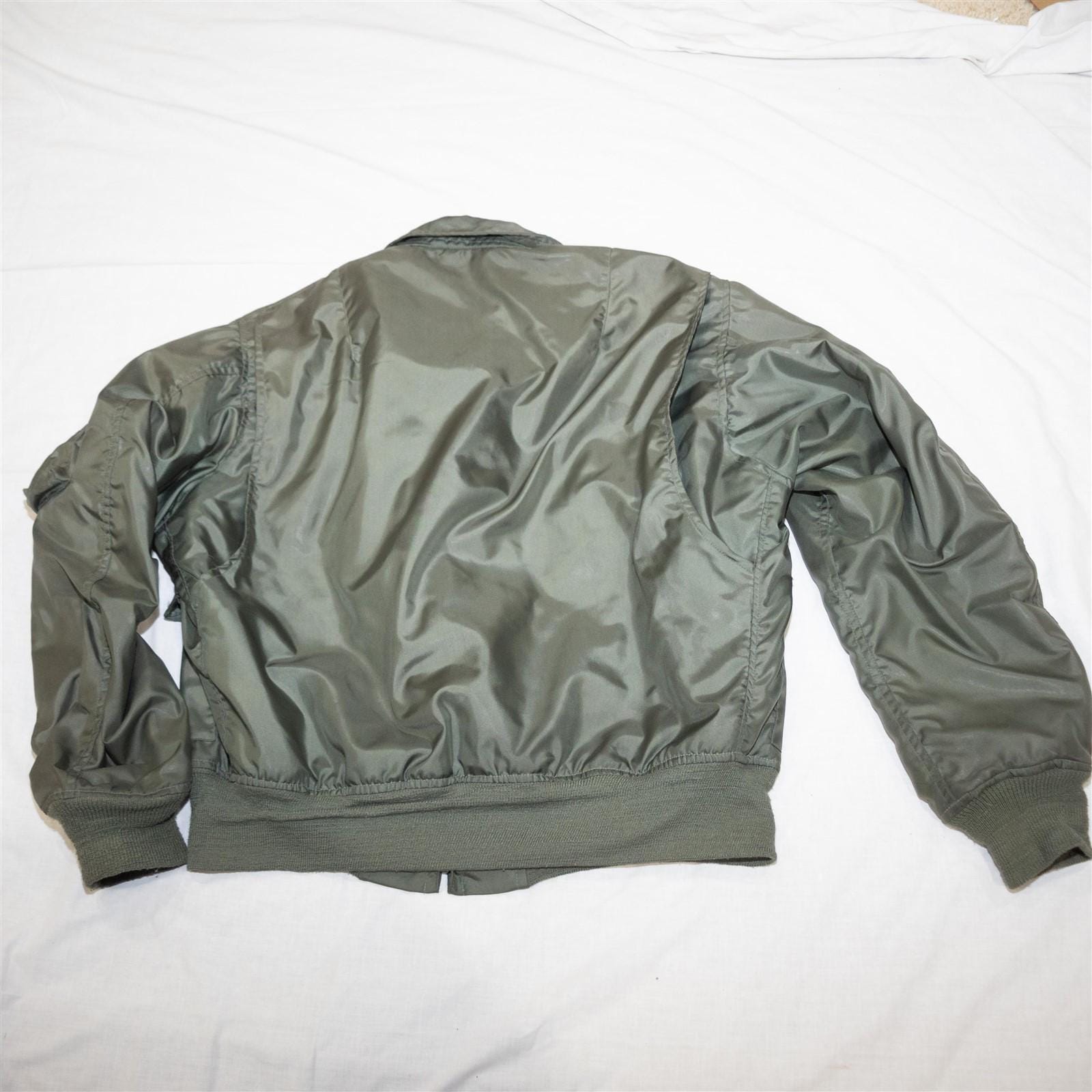 80s〜90s B-15D short flight jacket Red Tornado Type B-15D Bomber Jacket WWII Air Force Pilot