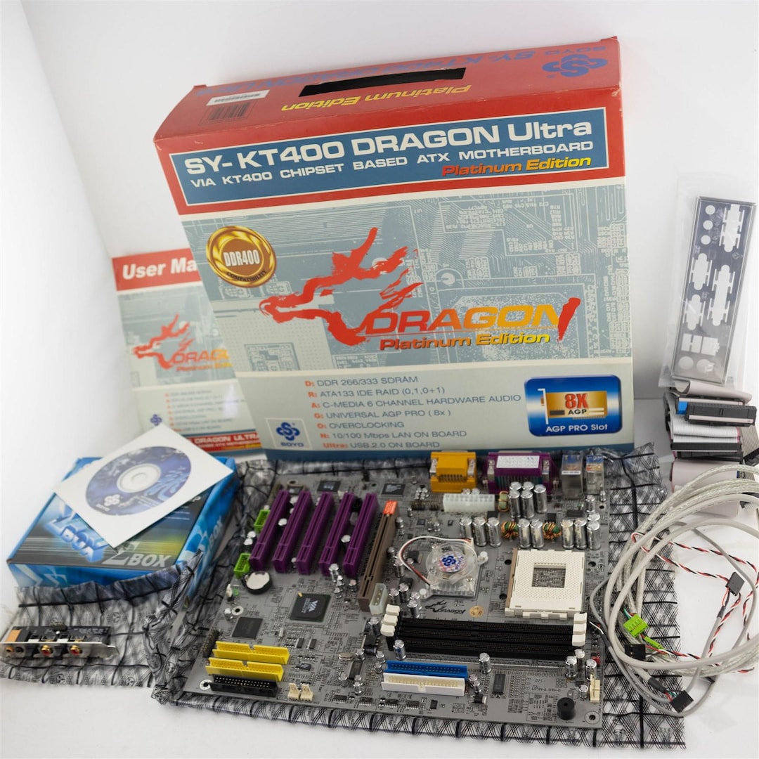 Soyo SY-KT400 Dragon Ultra Socket 462 ATX Motherboard KT400