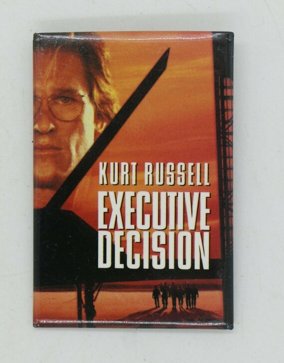 Executive Decision Movie Vintage 1990s Pinback Button Kurt Russell Steven Seagal