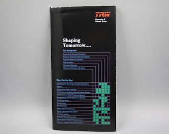 TRW Electronics & Defense Vintage 1984 Recruiting Brochure / Einstein Poster