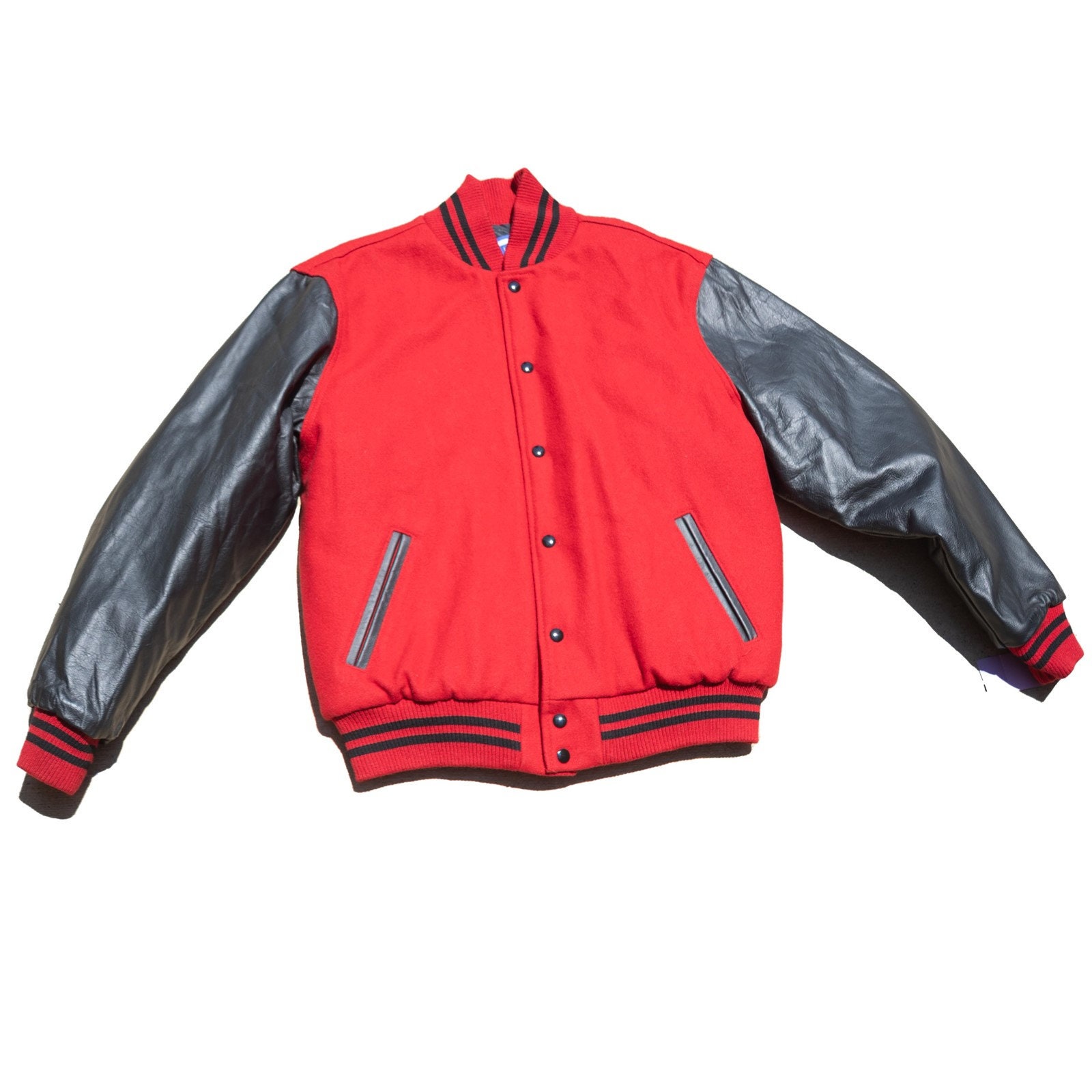 Bull Market Varsity Jacket XS / Red/Creme