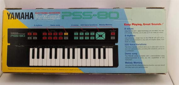 Yamaha Portasound PSS-80 Electronic Keyboard Vintage - Etsy Yamaha Portasound PSS-80 Electronic Keyboard Vintage - Etsy