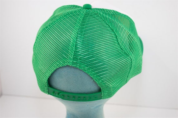 Vintage Bass Pro Shops Green Mesh Snapback Trucke… - image 3