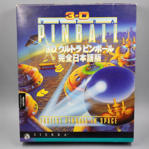 その他 3D ULTRA PINDBALL PC BIG BOX 3D Ultra Pinball (1995, Sierra, Japanese Version, Mac Big