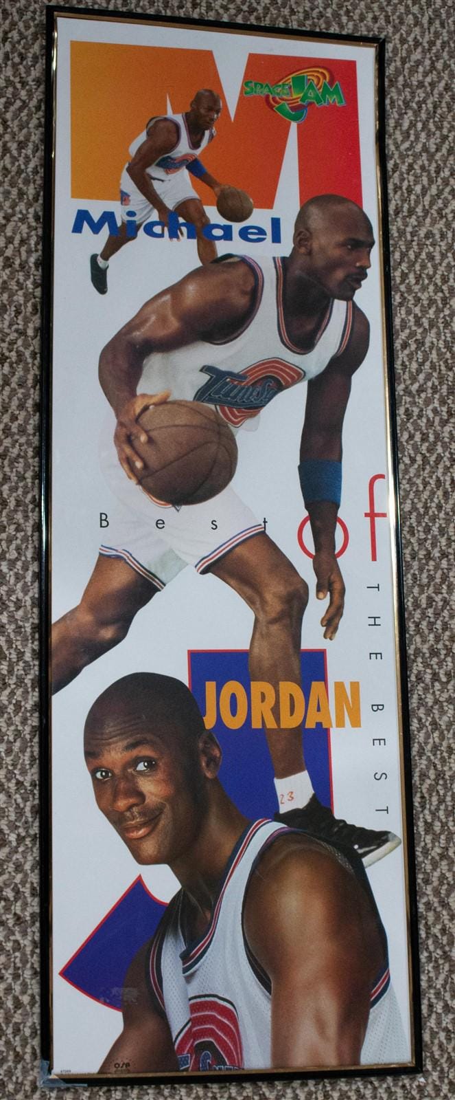 2025年冬【法人向けお歳暮】 Space Jordan Michael of Best Jam 36 Poster 1996 Vintage スポーツ選手