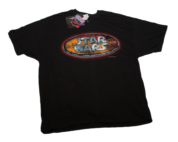 Vintage 1996 Star Wars Hanes Black T-shirt XXL - Etsy
