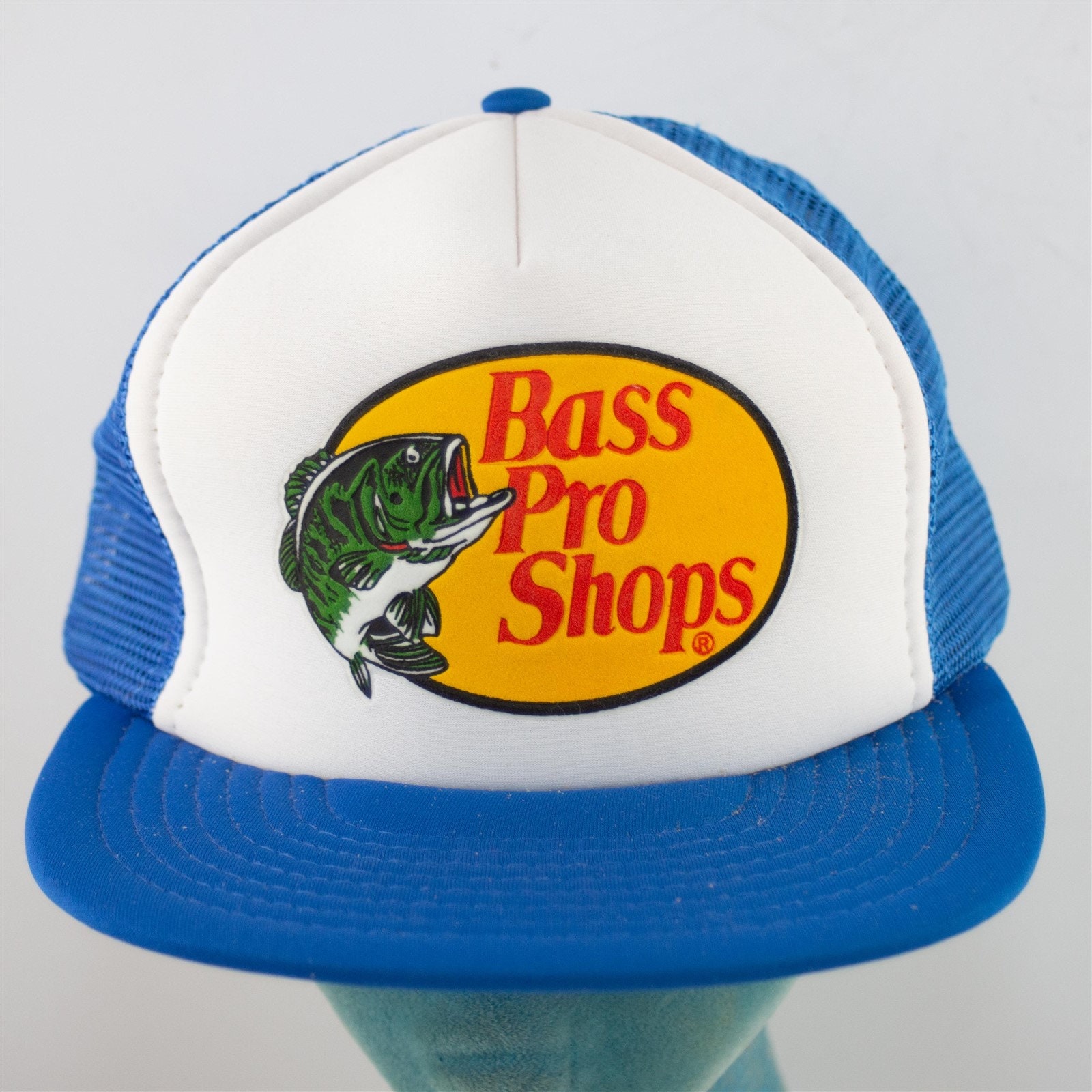 Vintage Bass Pro Shops Blue Mesh Snapback Trucker Hat -  Finland