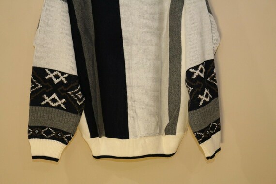 Vintage 1980S Le Tigre Cosby Sweater Black White … - image 6