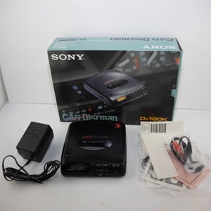 Sony Car Discman Walkman D-180K Portable CD Player Vintage