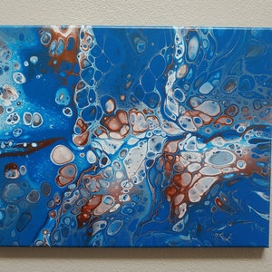 Blue Mana, 18&quot; x 14&quot; acrylic painting