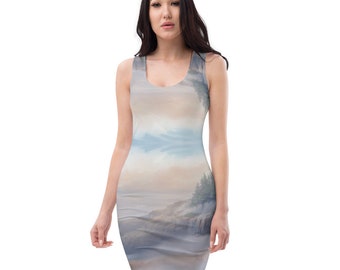 Maine Coast/Rolling Fof/Sublimation Cut & Sew Dress