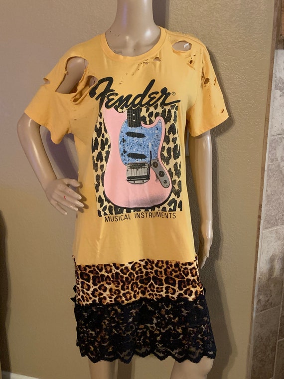 distressed graphic t shirt dress Let're Buck Graphic T-shirt Dress or Tee