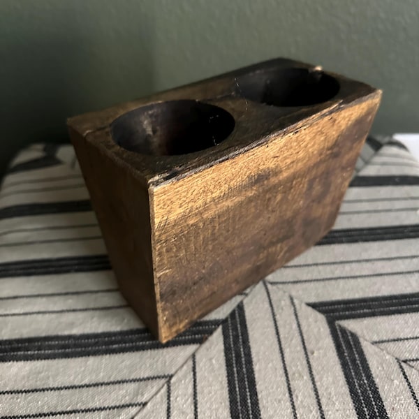 Antique Wooden Soap Candle Mold