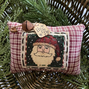Primitive OLD WORLD Santa Pillow Tuck, Ornie Bowl Filler, Christmas Bowl Filler, Primitive Old World Santa