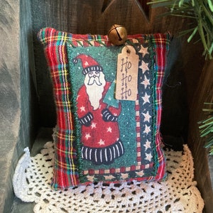 Primitive OLD WORLD Santa Pillow Tuck, Ornie Bowl Filler, Christmas Bowl Filler, Primitive Old World Santa