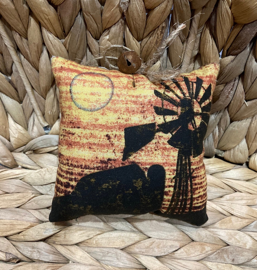 Primitive WINDMILL Country Farmhouse Ornie, Bowl Filler, Pillow Tuck - Etsy